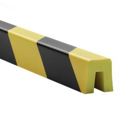 U-vorm 27 x 30 mm schuimprofiel NOMA PROTECT WARNING zwart/ geel